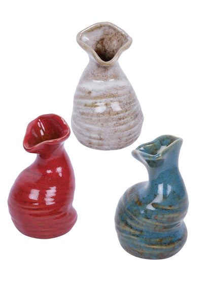 Set of Three Quirky Vases with Beak Like Mouths - Default Title (VAS1992_3)