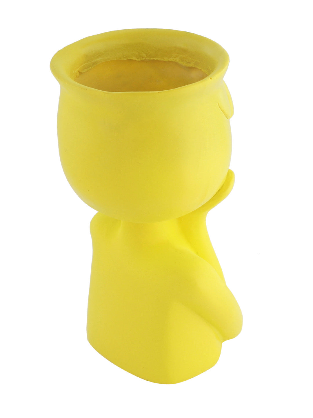 Yellow Coloured Human Figurine Flower Vase - Default Title (VAS2020191)