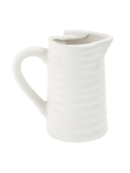 White Coloured Ceremic Vase - Default Title (VAS2062)