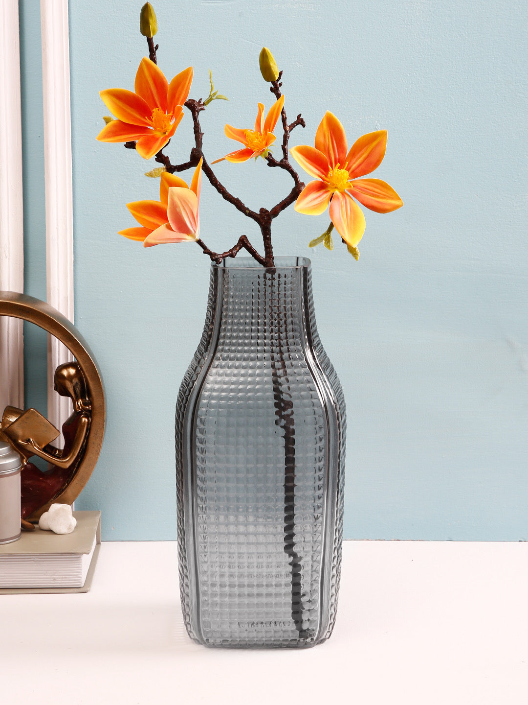Tuffened Bubble Glass Flower Vase - Default Title (VAS21023)