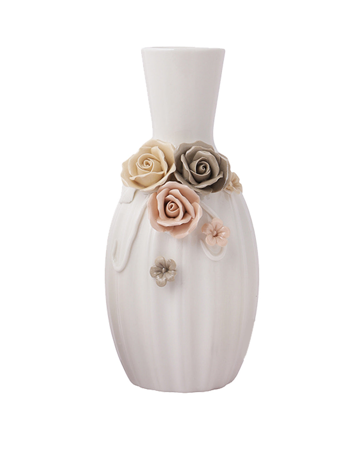 White Beautiful and Serene Vase - Default Title (VAS210353)