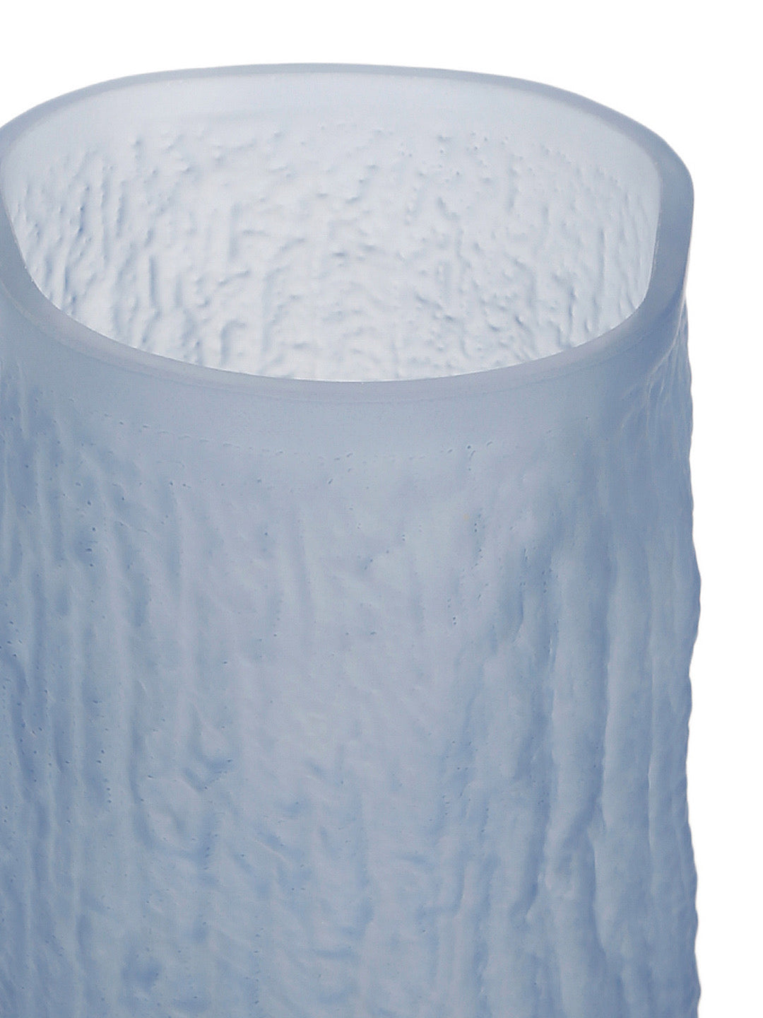 Blue Cylindrical Glass Vase - Default Title (VAS21042)
