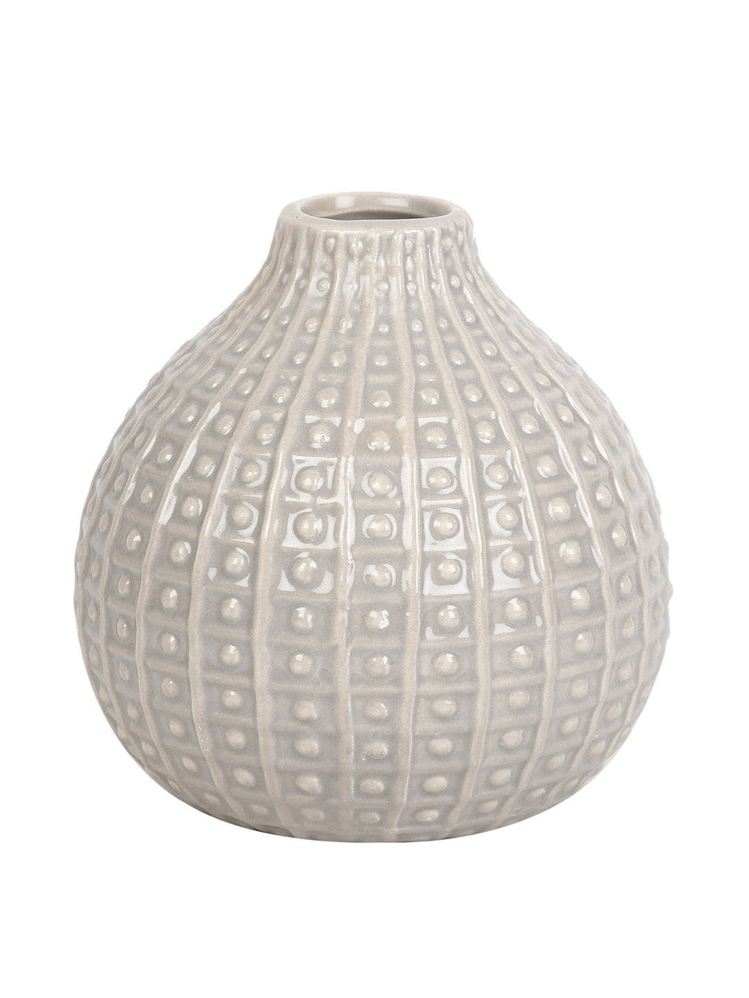 Textured Ceramic Vase - Default Title (VAS21468GR)
