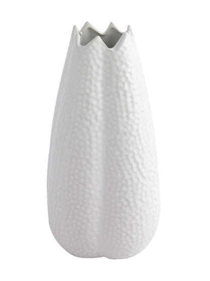 Ceramic White Vase - Default Title (VAS22387)