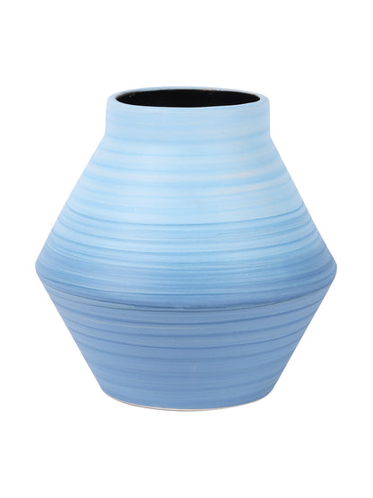 Aqua Traditional Design Flower Vase - Default Title (VAS22507)