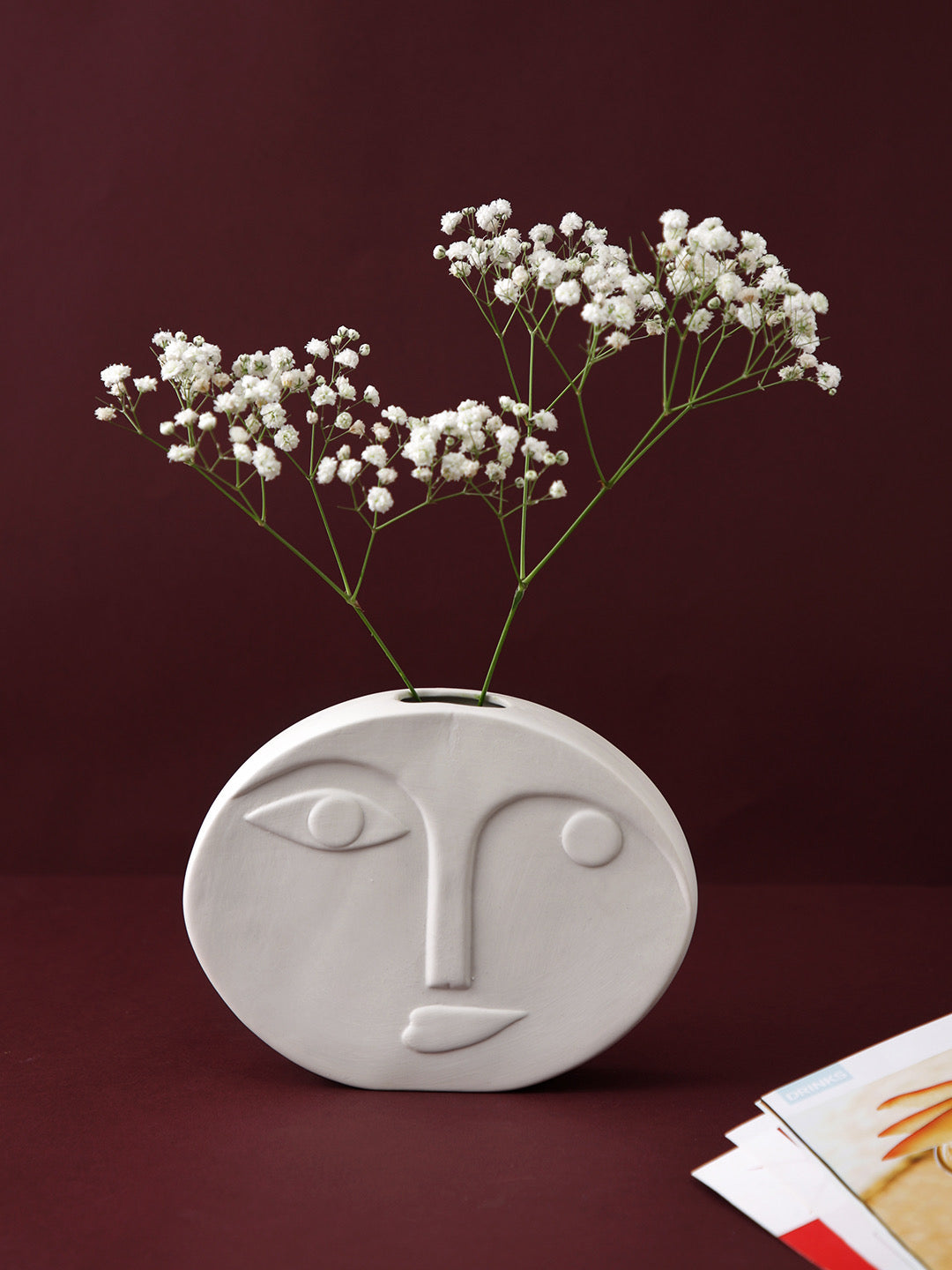 Ceramic Face Vase Small - Default Title (VASC22484)
