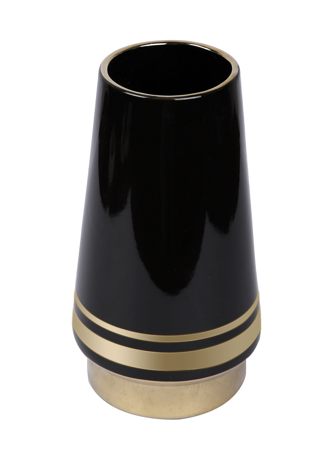 Black Ceramic Vase - Default Title (VASC22495S)