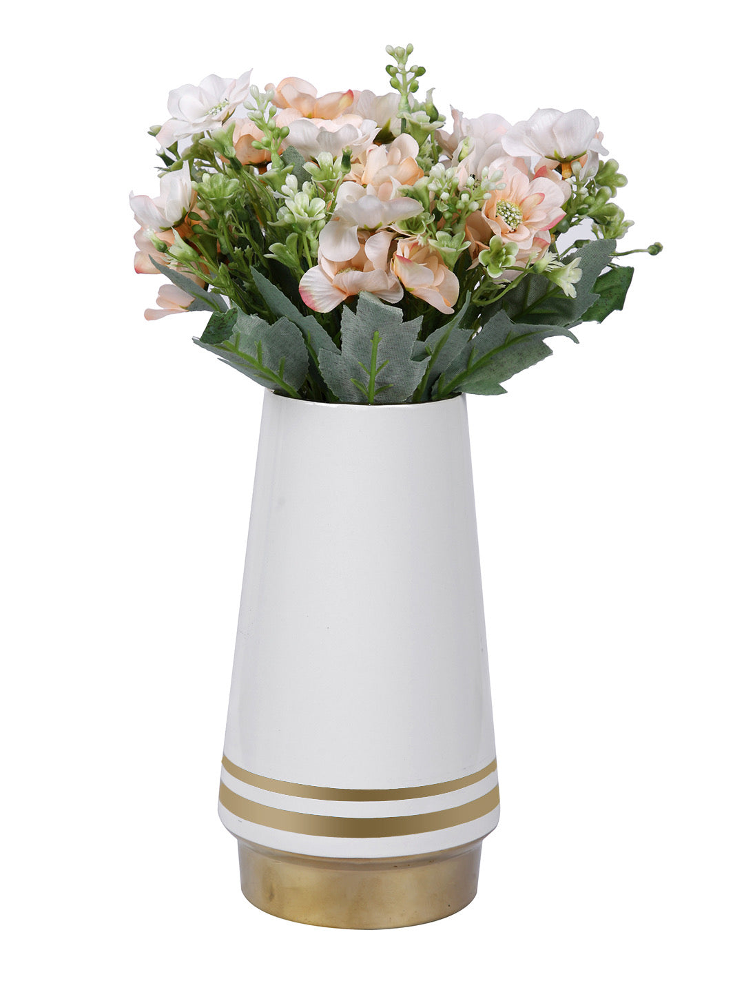 White Ceramic Vase - Default Title (VASC22496B)