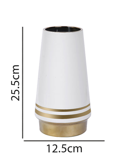 White Ceramic Vase - Default Title (VASC22496B)