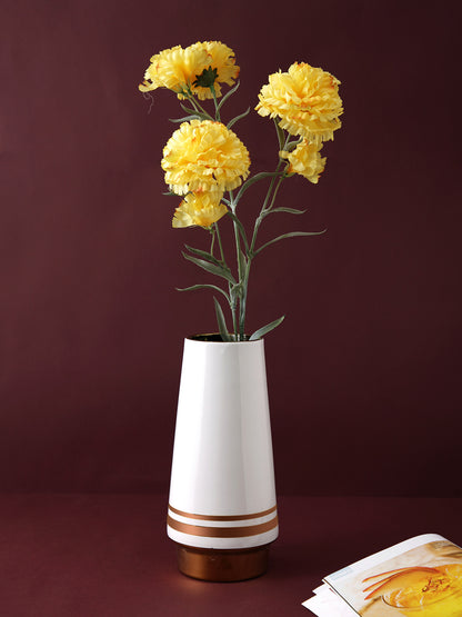 White Ceramic Vase - Default Title (VASC22496B)