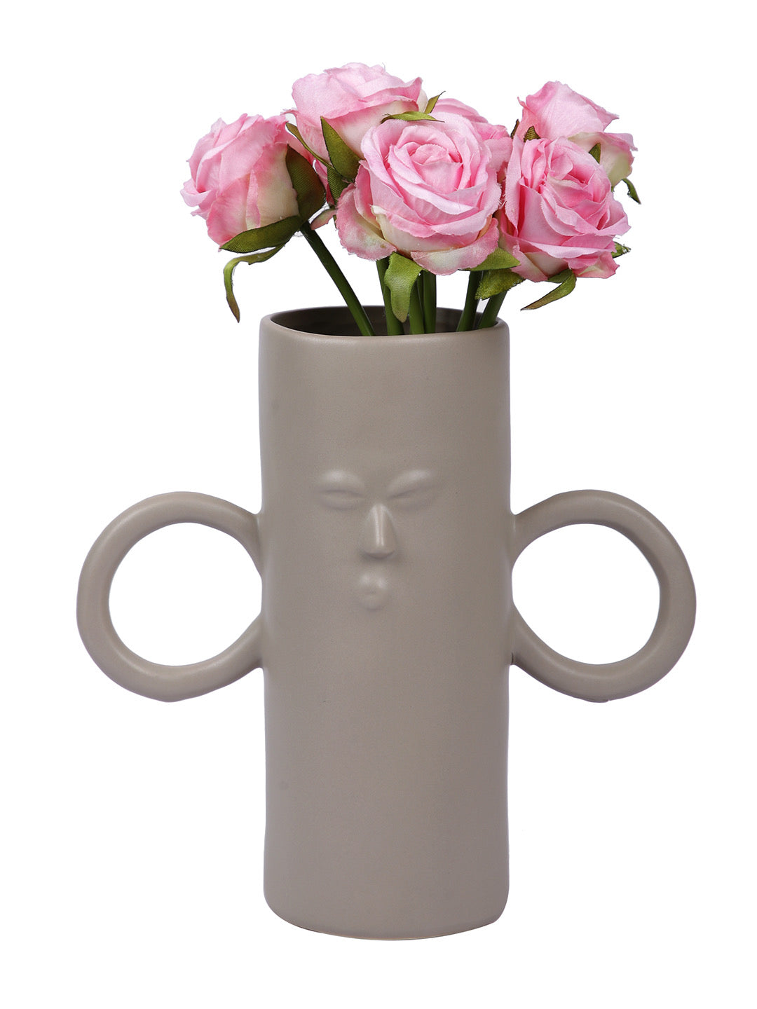 Ceramic Face like Flower Vase - Default Title (VASC22499)