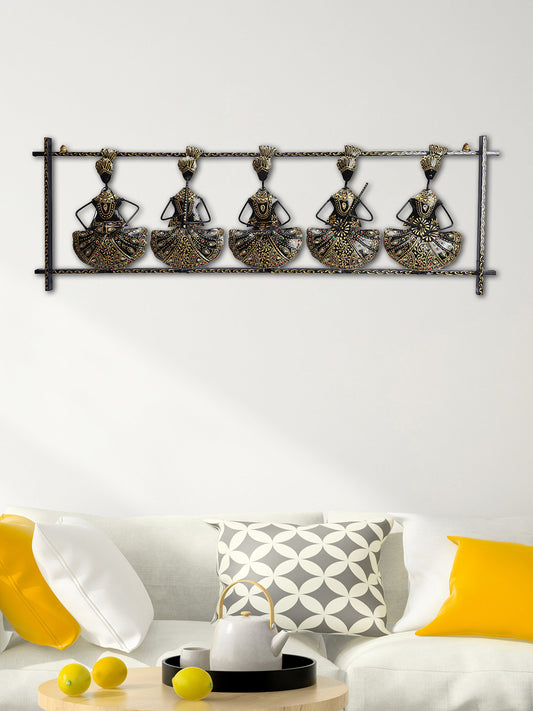 Tribal Musicians in Sitting Position Wall Hanging - Default Title (WDMJ2102)