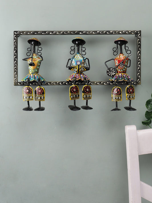 Tribal three Musicians Wall Hanging - Default Title (WDMJ2111)